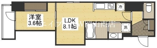 岡山駅 徒歩26分 4階の物件間取画像